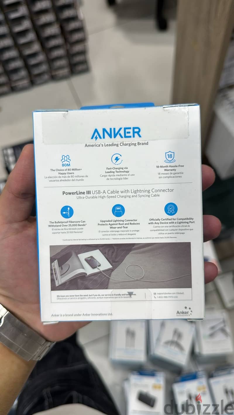 Anker powerline III usb-a to lighting cable 6ft 1