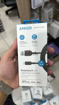 Anker Powerline II Usb-a to lightning 6ft exclusive & new price 0