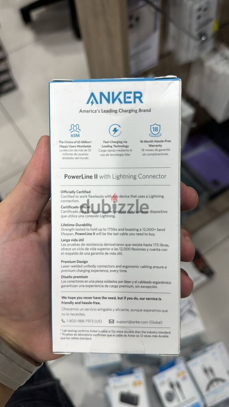 Anker Powerline II Usb-a to lightning 6ft exclusive & new price 1