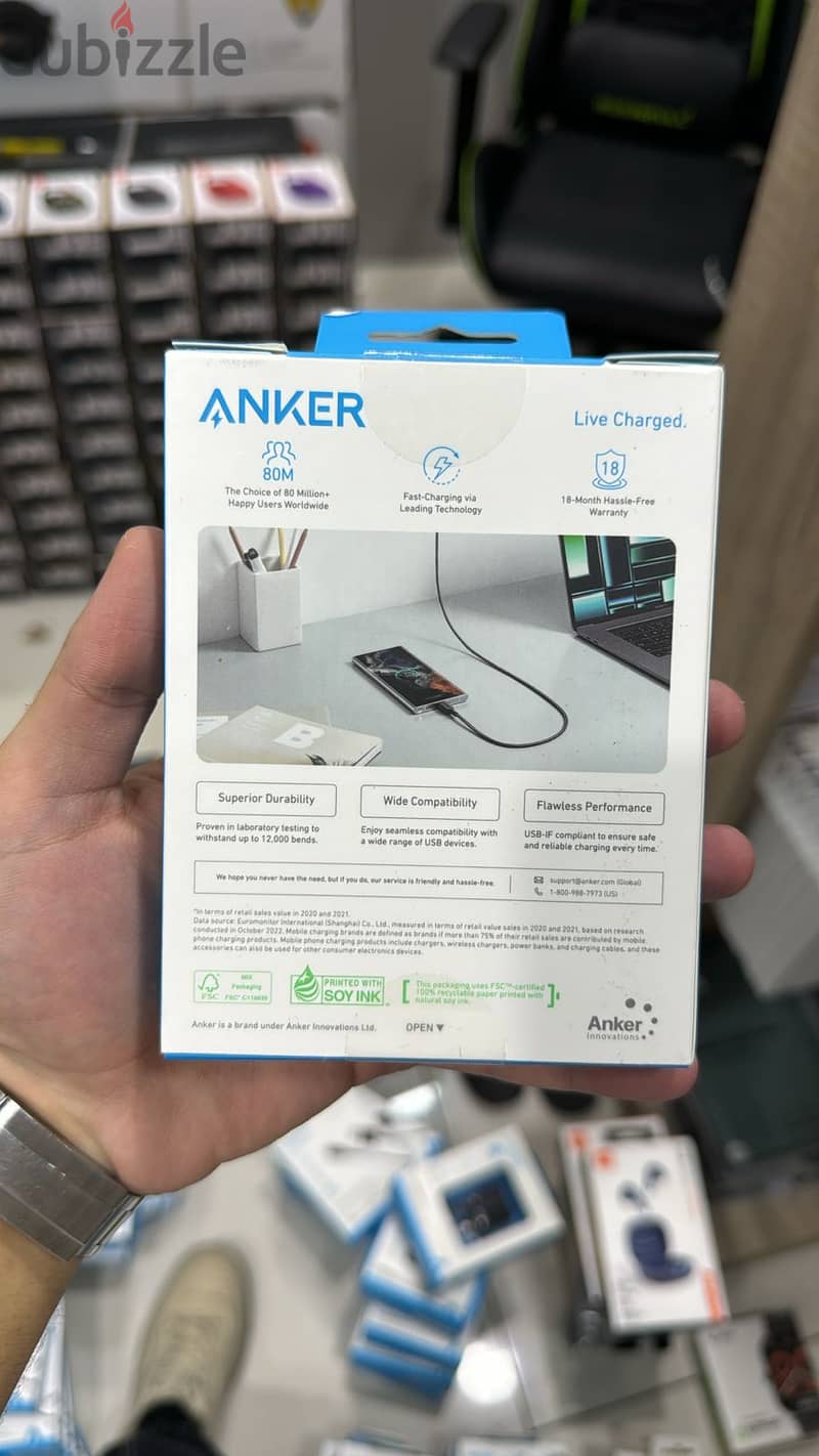 Anker usb-a to usb-c 3ft braided cable original & last price 1