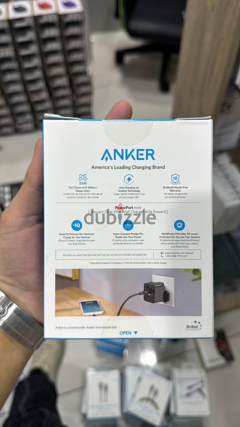 Anker powerport mini 12w dual port usb-a adapter amazing & last price 1