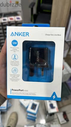 Anker powerport mini 12w dual port usb-a adapter 0