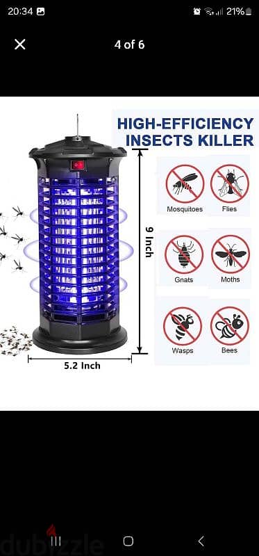 electric insect killer made in uk 5w 20$ 1