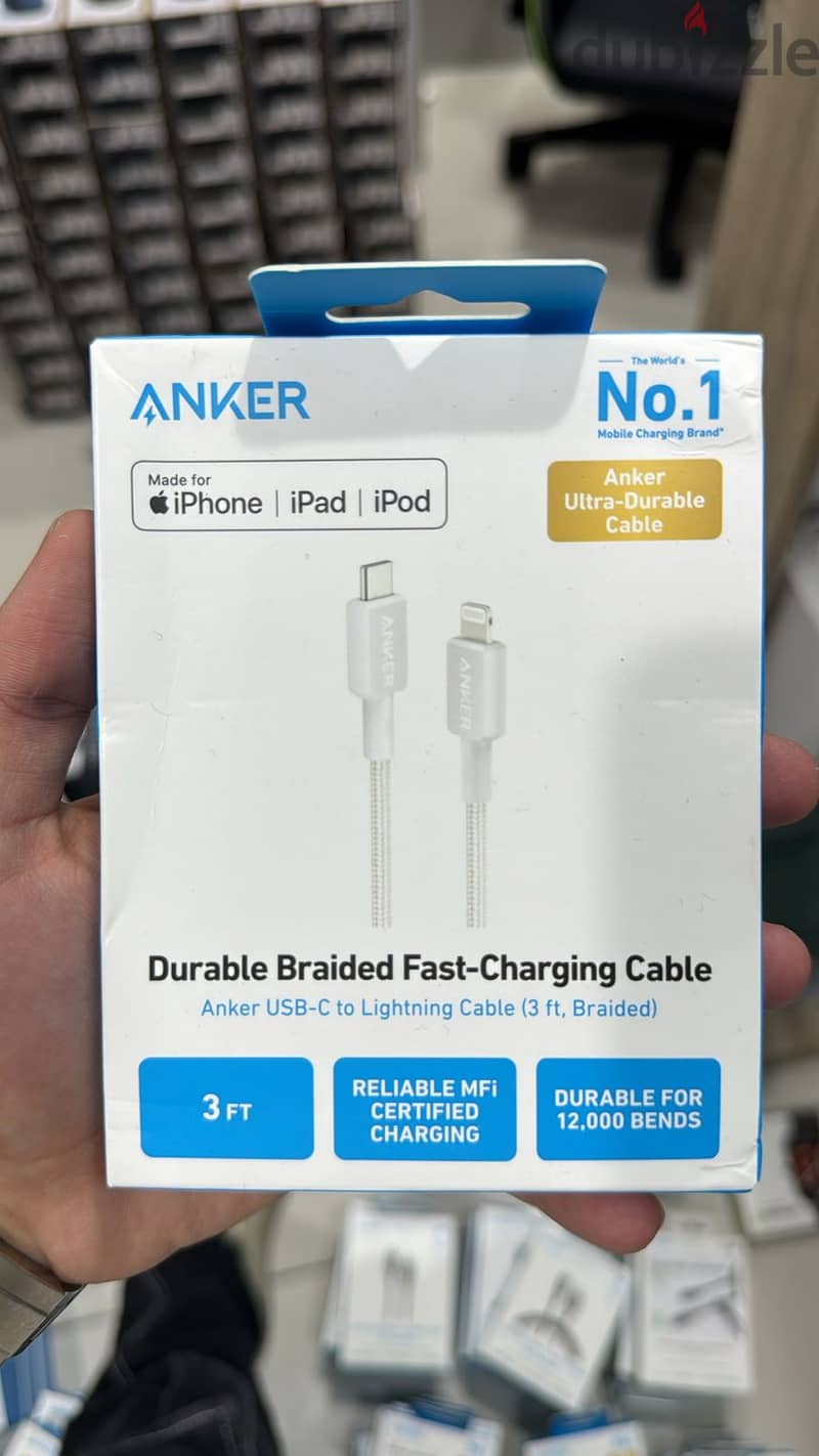 Anker 322 usb-c to lightning 3ft braided cable amazing & last price 0