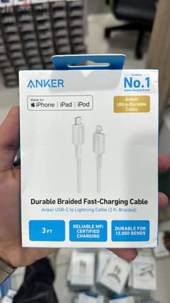 Anker 322 usb-c to lightning 3ft braided cable 0