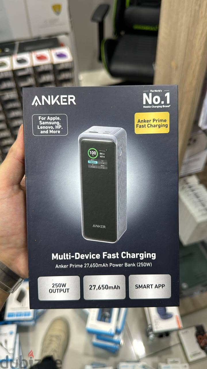 Anker prime 27,650mah power bank (250w)smart app 0