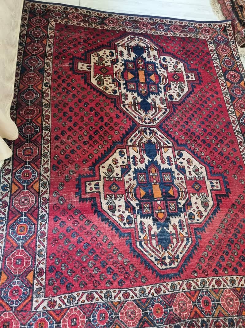 Antique Qashgai carpet - 160 X210cm 1