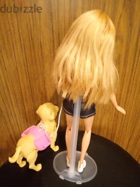 "Barbie SPLISH PUP" as new doll Mattel 2017 flex legs +Dog, both=28$ 10