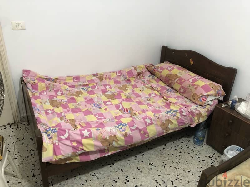 50$ for one single bed with the matress 2