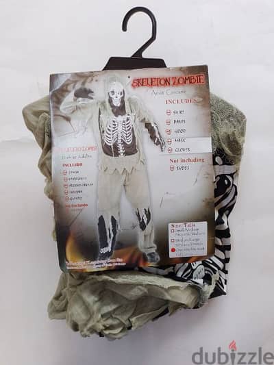 Halloween costume skeleton zombie