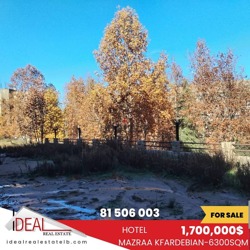 6300 sqm Hotel for sale in Mazraa Kfardebian  REF#CD1074 0