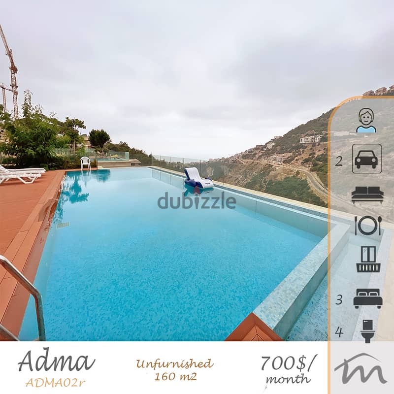 Adma | Long Term Rental 160m² Apartment | 3 Bedrooms | Open View | Lux 0