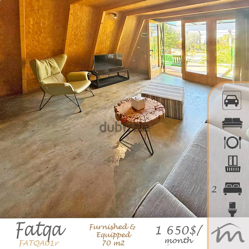 Fatka | SHORT TERM RENT | Furnished/Equipped 2 Bedrooms Chalet 0