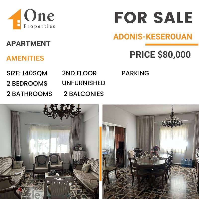 APARTMENT FOR SALE IN ADONIS-KESEROUAN 0