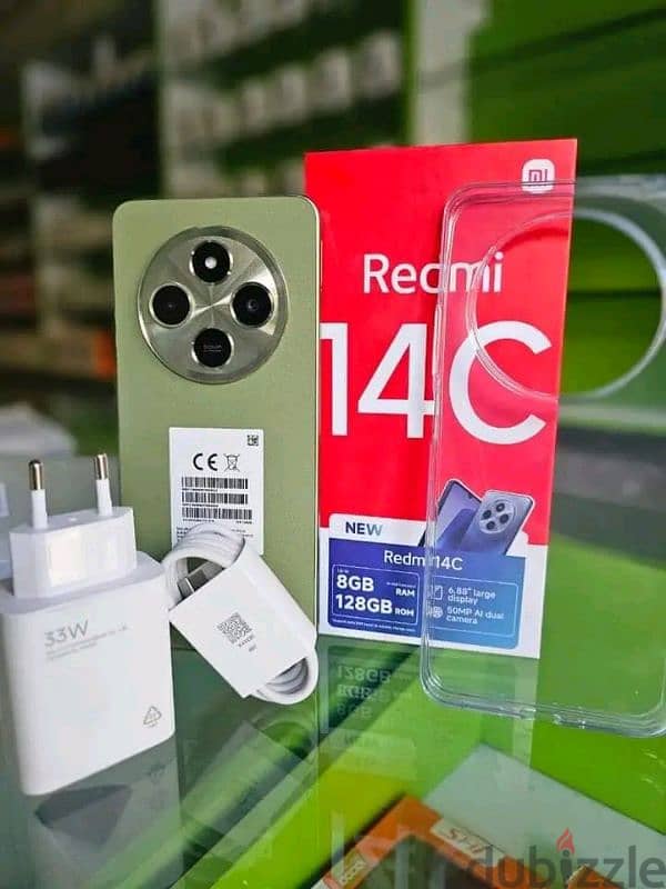 Redmi 14C 16 ram w 256Gb super ndife ma3a 3lbtab w charjera 1