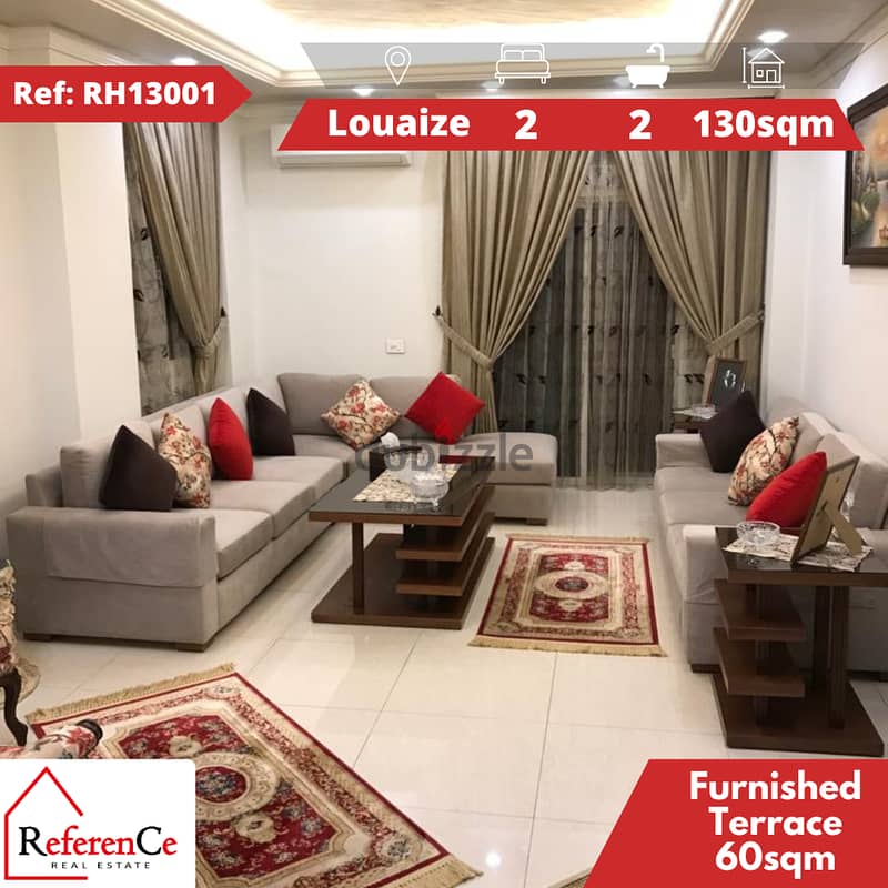 Furnished apartment for sale in Louaizeh شقة مفروشة للبيع في الويزة 0