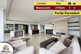 Mansourieh 210m2 | Partly Furnished | Prime Location | Catch | PA | 0