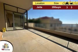 Jeita 280m2 | 150m2 Terrace | Prime Location | Catch | EL 0