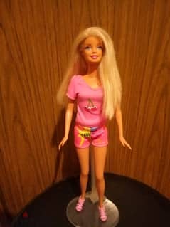 Barbie Mattel wearing As new doll has straight hair bend legs+Shoes=18