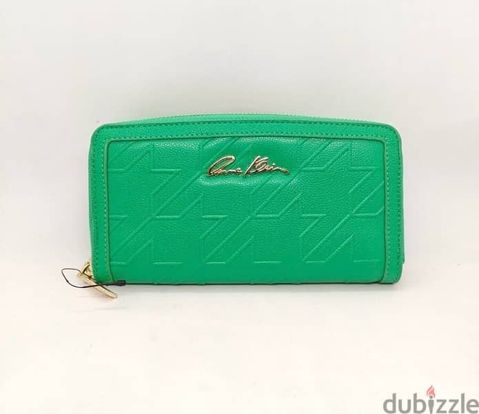 Anne Klein Zip Wallet / Pouch / Purse Clutch / Original / Green 0