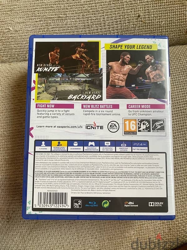 ps4 ufc4 like new anjad 1