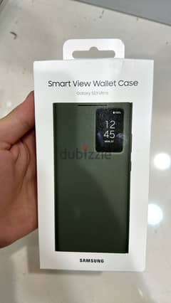 Smart view wallet case s23 ultra green exclusive & original price 0