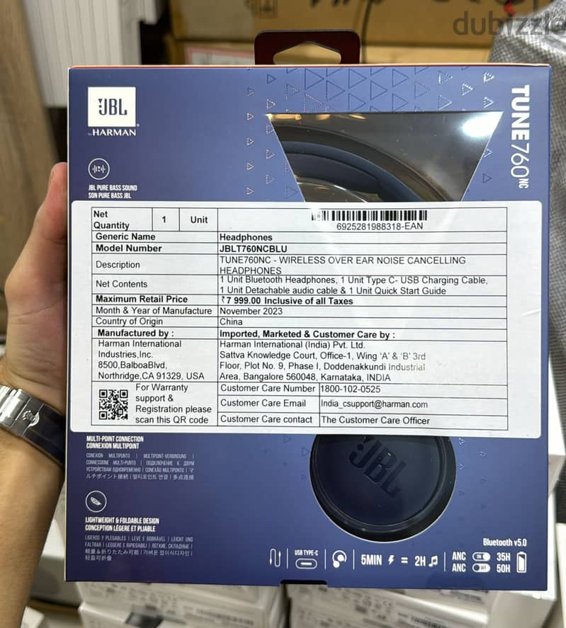 Jbl Tune 760nc blue 1