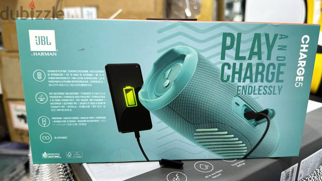 Jbl charge 5 teal exclusive & original price 1