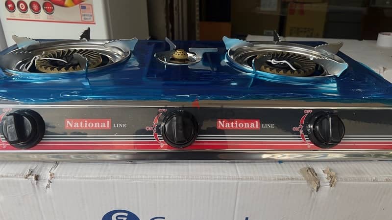 national 3 eyes gas cooker غاز ٣ عيون 2