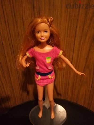 STACIE Barbie Smaller Sister Mattel used Good dressed doll bend legs