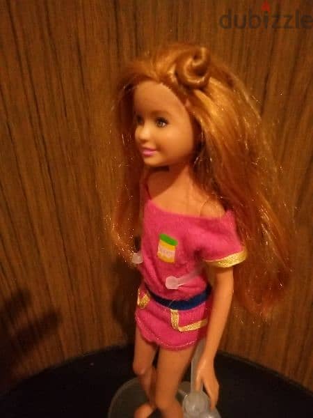 STACIE Barbie Smaller Sister Mattel used Good dressed doll bend legs 5