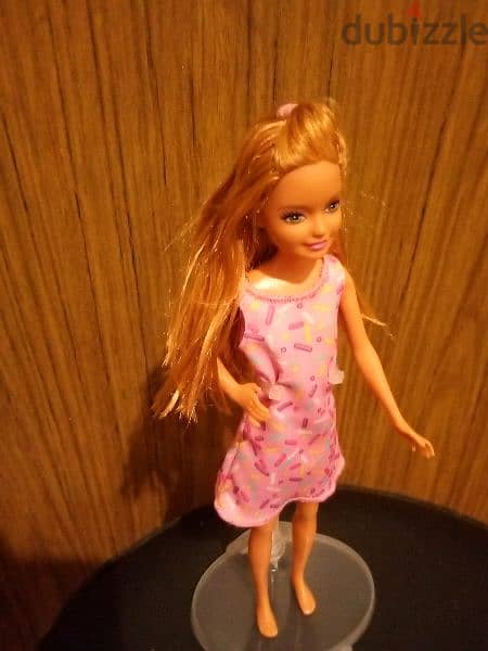 STACIE Barbie Smaller Sister Mattel as new doll unflex legs+Eyes Mask 7