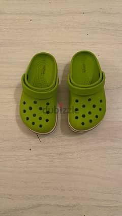 original baby crocs green  for sale 0