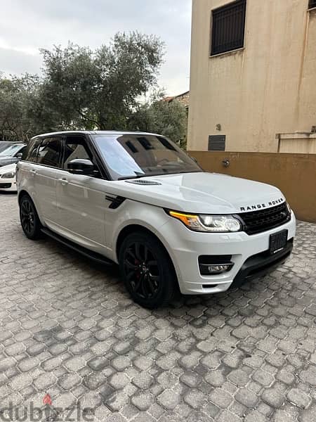 Range Rover Sport V8 autobiography 2016 white on red & black 1