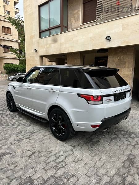 Range Rover Sport V8 autobiography 2016 white on red & black 4