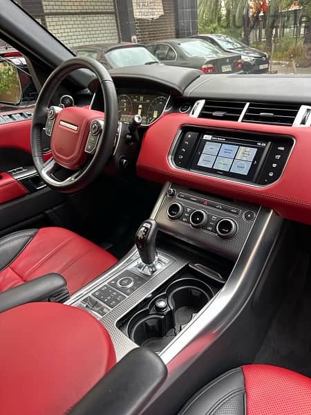 Range Rover Sport V8 autobiography 2016 white on red & black 8