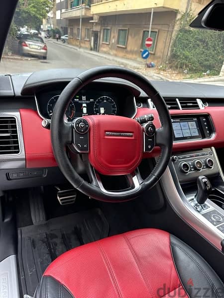 Range Rover Sport V8 autobiography 2016 white on red & black 10