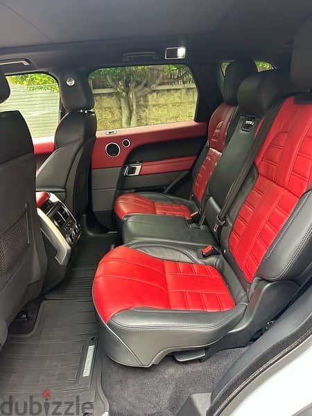 Range Rover Sport V8 autobiography 2016 white on red & black 12