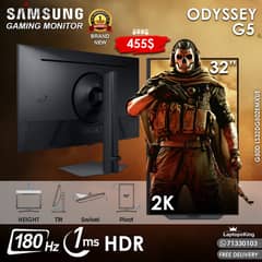 SAMSUNG ODYSSEY G5 32” LS32DG502EMXUE 2K 180HZ 1MS  GAMING MONITOR 0