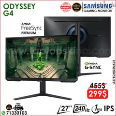 SAMSUNG ODYSSEY G4 27" LS27BG402EMXUE 240HZ FHD IPS GAMING MONITOR 0