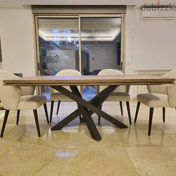 Abeer · Elegant Dining Table + 6 dining chairs in excellent condition 9