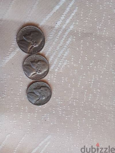 3 five cent coins