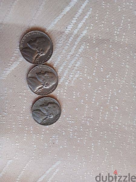 3 five cent coins 0