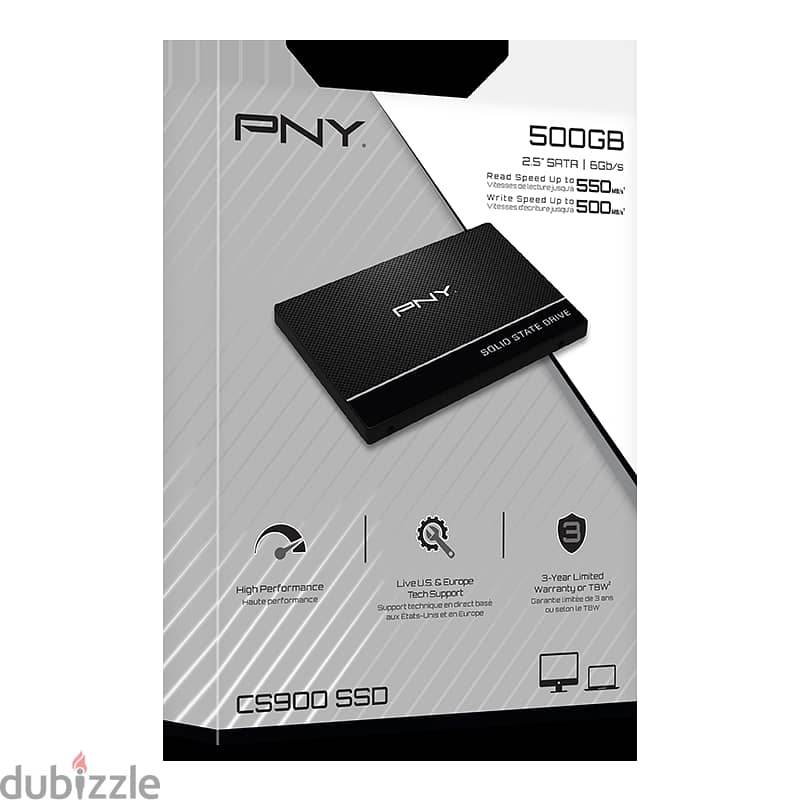 PNY SSD 500GB 2.5'' SATA III 0