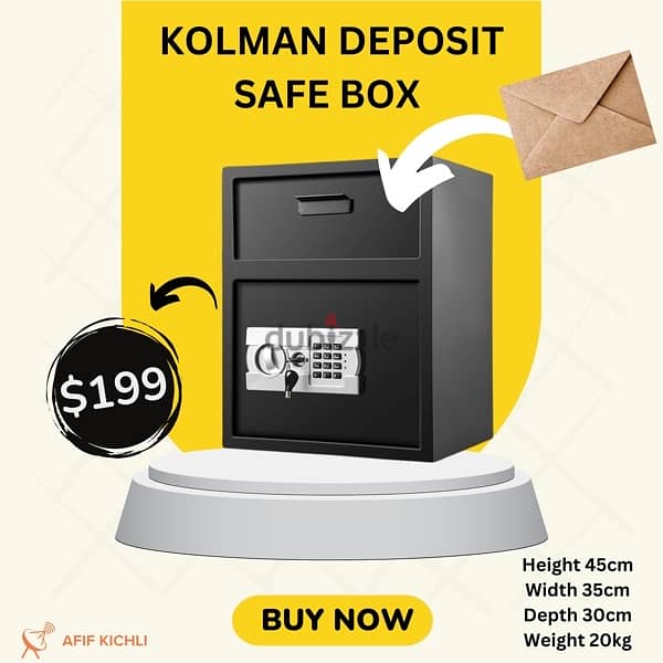 Kolman Safe Box all Sizes خزنات حديد جميع المقاسات 8