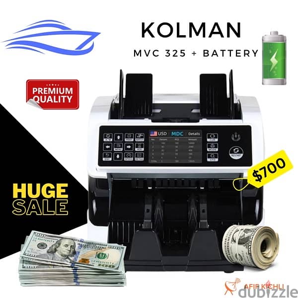 Kolman Money Counter USD EURO LBP 4