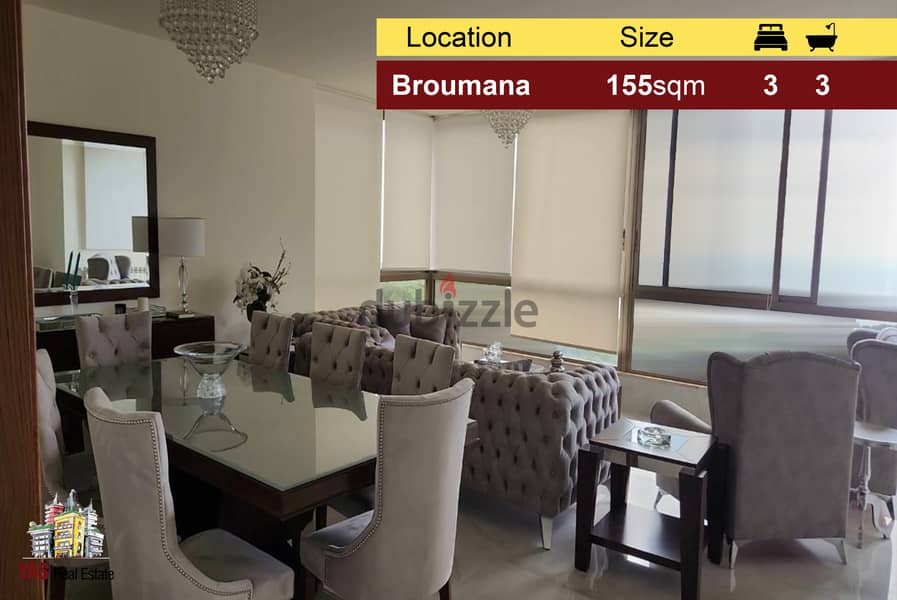 Broumana 155m2 | Mountain and Sea view | Calm Area | PA | 0