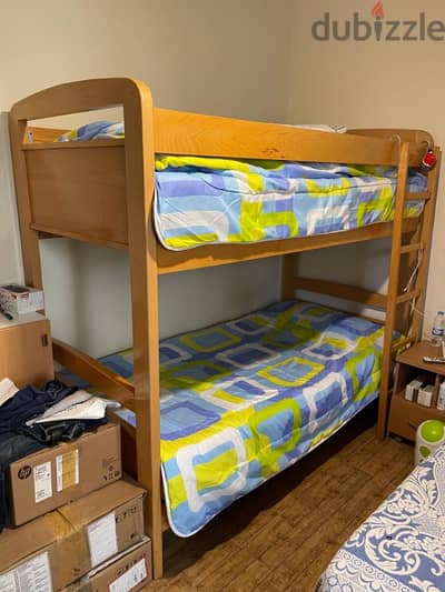 2 x beds (over / under) with mattress