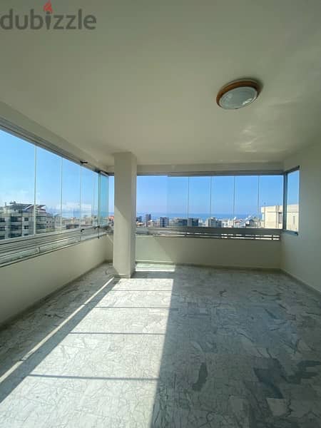 Spacious apartment with seaview for rent in Naccache. 0