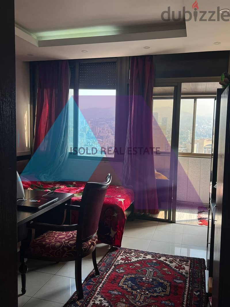 Luxurious Decorated 180 m2 +Panoramic View for sale in Forn el Chebak 8